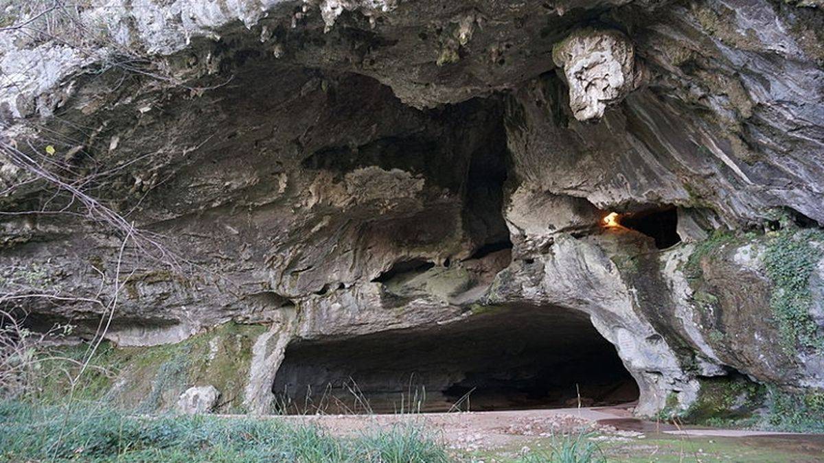The entrance