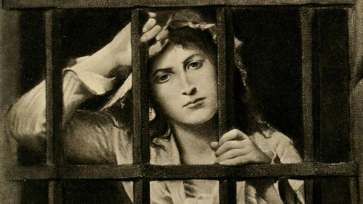 Charlotte in jail, by Muller, 1875