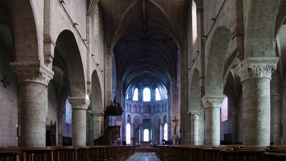 Inside the church