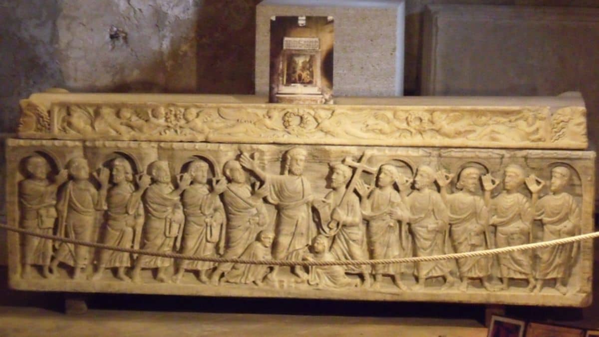 Mitre's sarcophagus