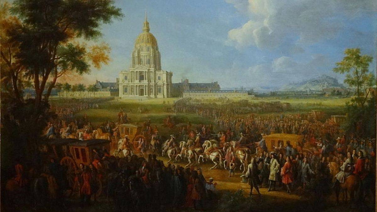 Louis XIV visiting the Invalides, by P.-D. Martin