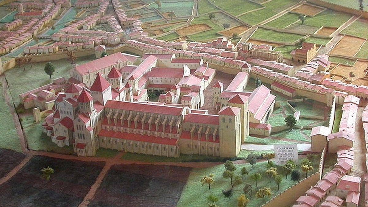 The abbey scale model, Cluny